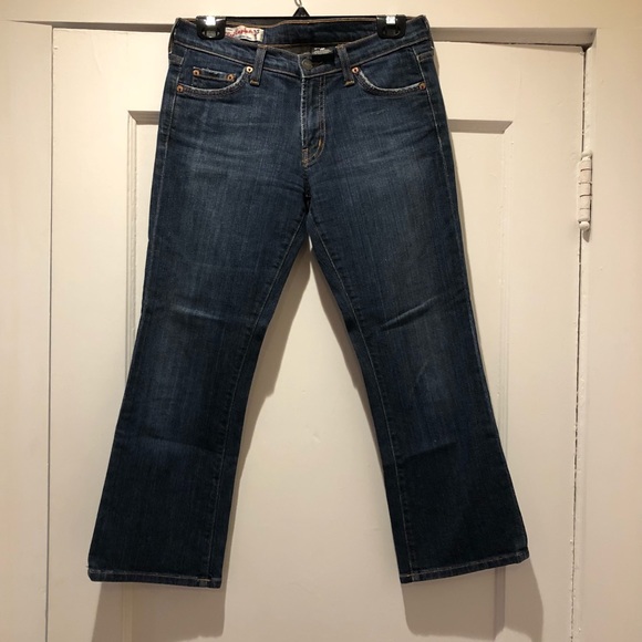 Red Engine Cropped Jeans Size 28 - Picture 2 of 14